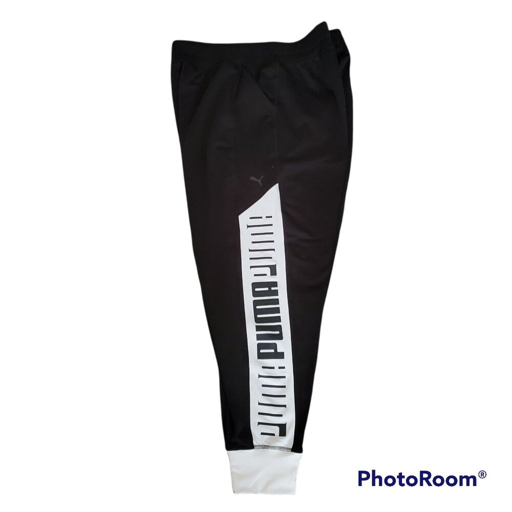 PUMA Women's Black & White Logo Printed dryCELL Running & Training Joggers XL - Picture 14 of 14
